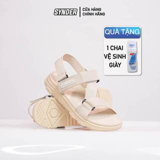 Dép Sandal Nữ Nam SYNDER SD1 màu BE FULL Đế Cao Đi Học ( TẶNG CHAI VS GIÀY )