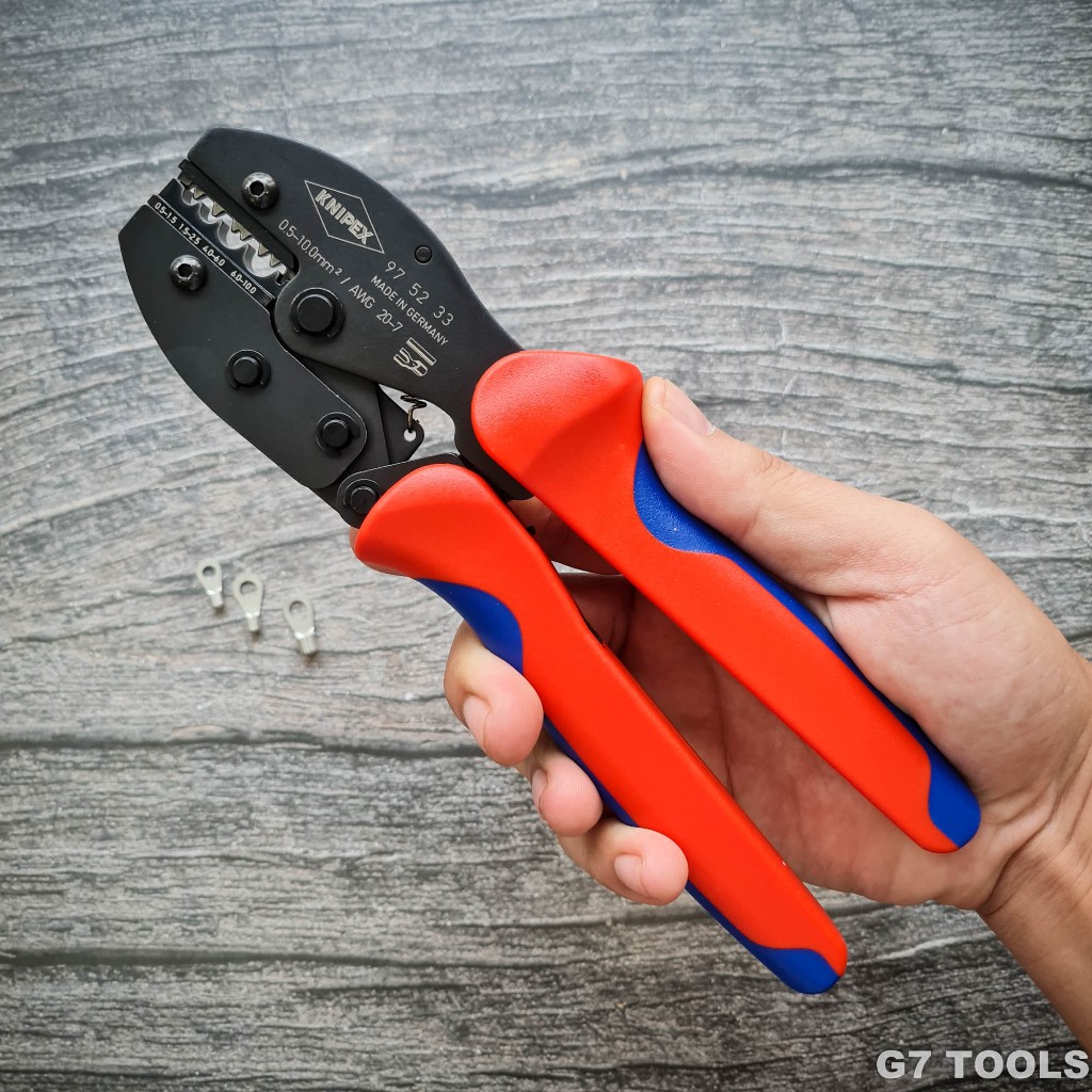Kìm Bấm Cos Knipex PreciForce Ép Cos Nối Chân Thép 0.5 - 10mm² - 97 52 33_G7tools Hà Nội_