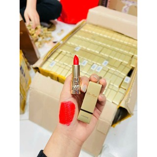 Son lì mini Ohui The First màu đỏ, Son lì cao cấp lâu trôi bền màu kèm dưỡng - C85 HÂN KOREA