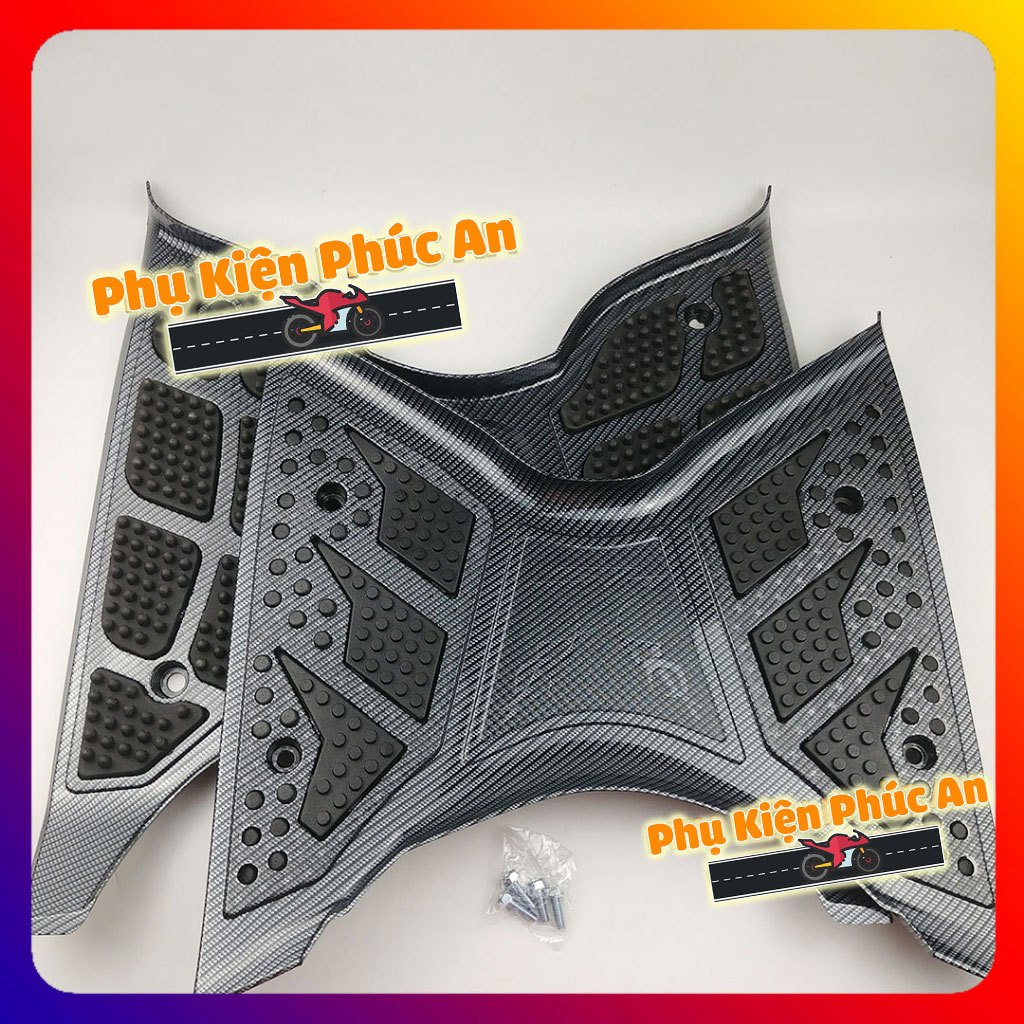 Thảm lót để chân Carbon xe Sh nam năm 2020 đến 2024 bản 125i 150i 160i 350i cacbon - tấm trải sàn gá