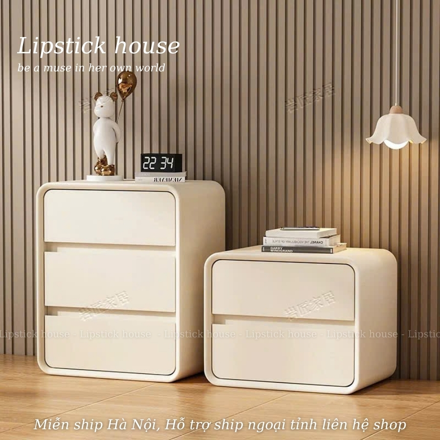 Tủ Đầu Giường Mini Nhỏ Gọn, Táp Decor Phòng Ngủ Phòng Khách, Kệ Góc Trang Trí Mini Kết Hợp Ngăn Kéo 