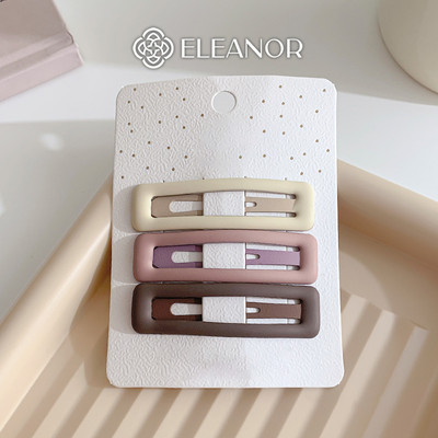 Set kẹp tóc nữ Eleanor Accessories kiểu dáng basic viền trơn kẹp tóc mái phụ kiện tóc 9161