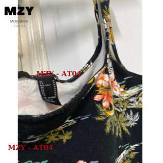 Áo croptop MZY - AT04 dây to bản, chất thun co giãn tốt, hoa văn lạ mắt.