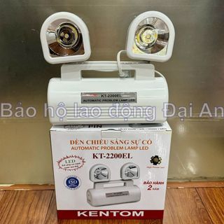 Đèn sạc chiếu sáng khẩn cấp Kentom KT2200EL - Ánh sáng vàng