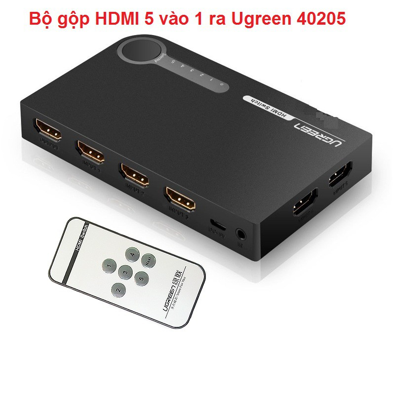 Bộ gộp HDMI 5 vào 1 ra  (40205, 20639) Ugreen