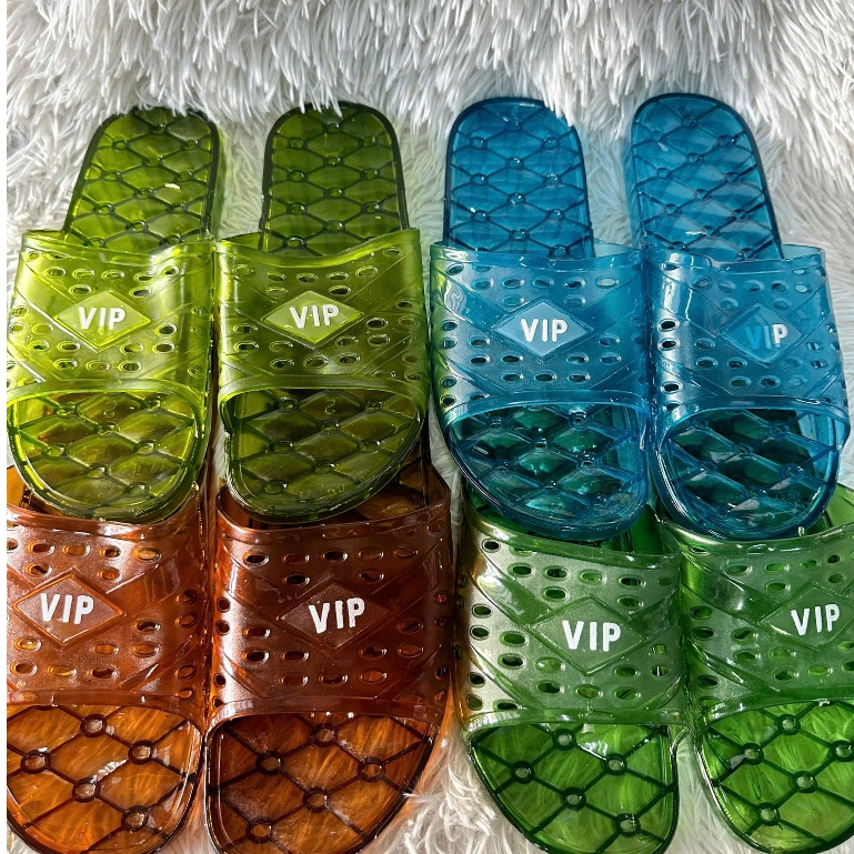 Dép vip nam nữ 4 màu đi nhà tắm trong suốt, Dép nhà vệ sinh có lỗ thoát nước ,chống trơn trượt rẻ 1k