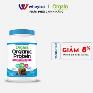 Protein hữu cơ Orgain Organic Protein chính hãng, vegan protein dành cho người ăn chay