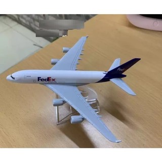 Mô hình máy bay tĩnh A380 Fedex 16cm
