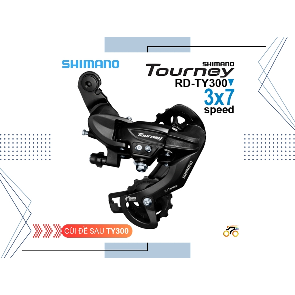 CÙI ĐỀ SAU SHIMANO TOURNEY RD TY300 (7 TỐC ĐỘ)