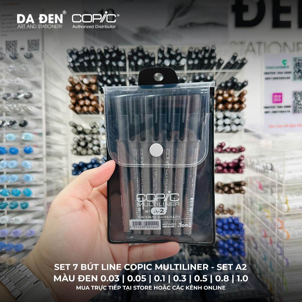 [DA ĐEN - QUẬN 3] Các Set Bút Line Đen Cao Cấp Copic Multiliner