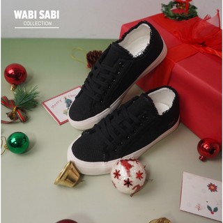  Giày Thể Thao Vải Tweed Cao cấp Sneaker Màu Đen ZOE Vải Tuýt Sang Trọng Êm ái 