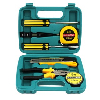 Bộ Dụng Cụ Sửa Chữa 16 Món Gồm Cờ Lê Kìm Búa Kéo Mỏ Lết Tua Vít Lục Giác Thước Đo Bút Thử Điện Đa Năng