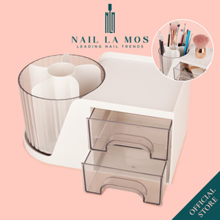 Hộp đựng cọ xoay tiện lợi - giữ cọ gọn gàng, bảo vệ bền lâu - hộp xoay đa năng cho salon và cá nhân