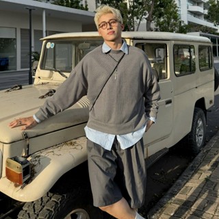 Calem Club- Áo Len tay dài Trơn Korea Style form Boxy unisex nam nữ áo len mùa đông nữ cổ tròn