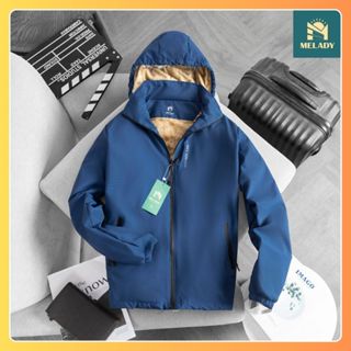 Áo khoác gió giới tính lót lông cừu, vải tráng bạc nano gió Mũ tháo rời (in ngục)