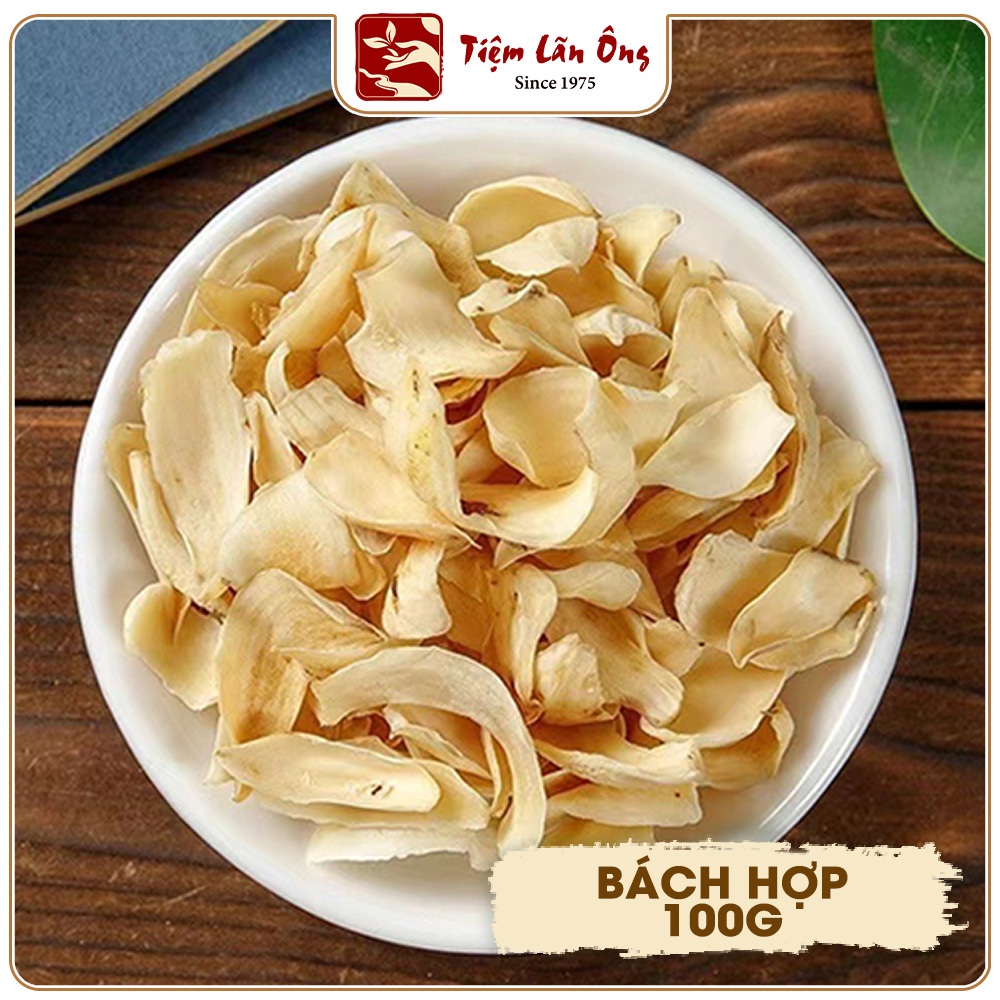 Bách hợp 100g, bá hợp khô, củ tỏi từng, hàng loại 1, vàng thơm - Tiệm lãn ông