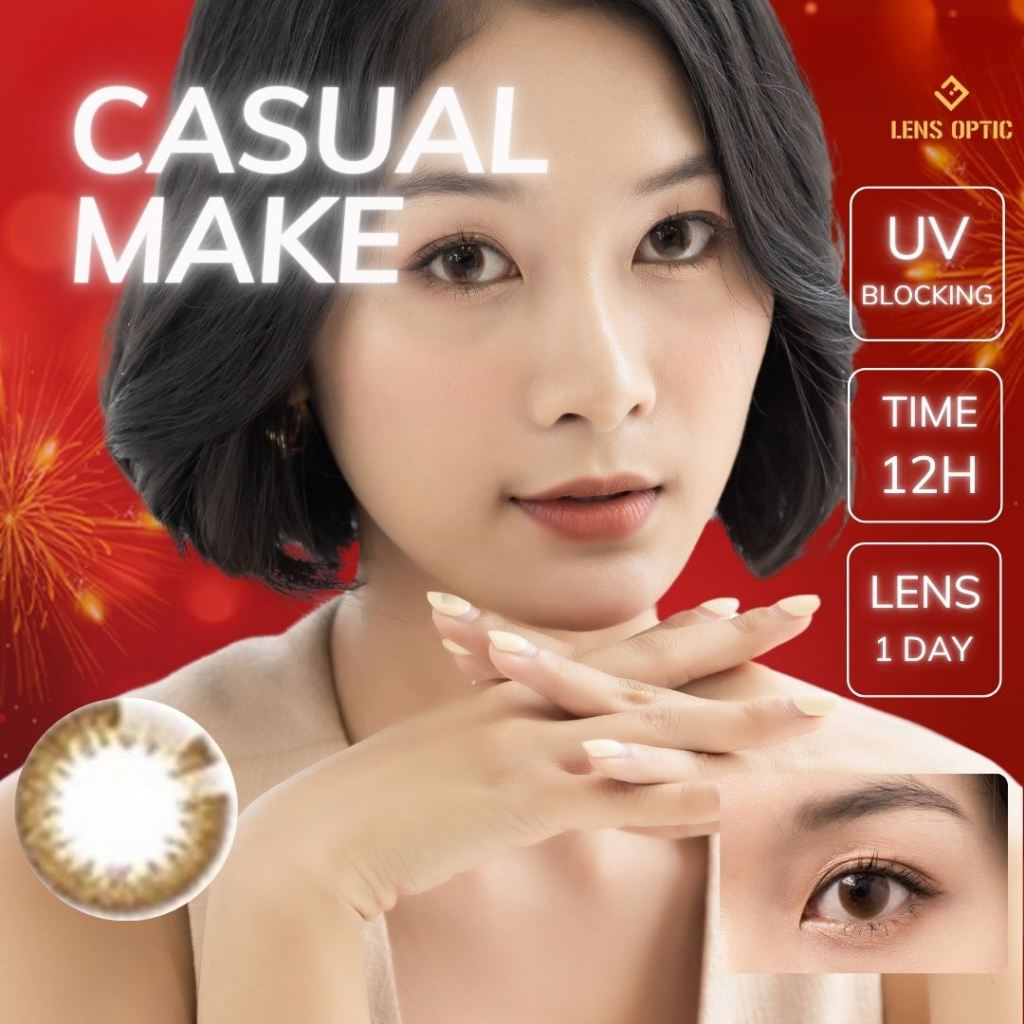 Kính Áp Tròng Seed 1 Ngày Màu Casual Make - Lens Seed