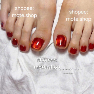 Nailbox CHÂN mắt mèo kim cương đỏ