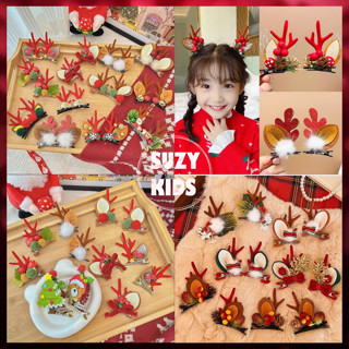 Sét 2 Kẹp Tóc Giáng Sinh Cho Bé Gái, Cài Tóc Noel 2024 Sừng Tuần Lộc Siêu Xinh KEP18