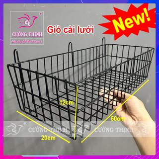 (HÀNG DÀY) Giỏ Cài Lưới Sắt Rổ Treo Khung Sắt Trang Trí, Giá Để Đồ Hàng Việt Nam Chất Lượng Cao.