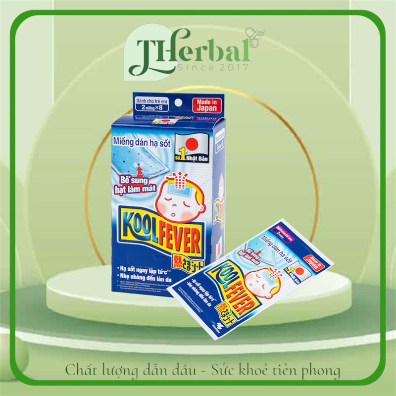 [CHÍNH HÃNG] Miếng dán hạ sốt Kool fever (1 gói 2 miếng)