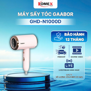 Máy Sấy Tóc Mini Gaabor GHD-N1000D Sấy Nhanh 2 Chiều Nóng Lạnh Công Suất 1000W Độ Ồn Thấp