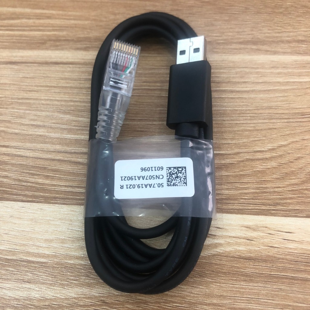 Cáp Máy quét mã vạch Metrologic MS9541 Cable PR-0845 53235f-N-3 USB Type A to RJ45 10 Pin dài 1.8M