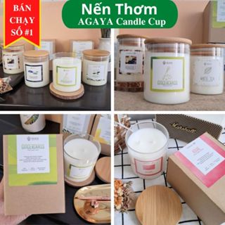 21 Mùi nến thơm thiên nhiên cao cấp Agaya Candle Cup size 350 GRAM,dùng thư giãn giảm stress,decor quà tặng