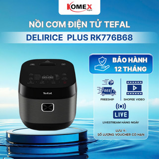 Nồi Cơm Điện Tử Delirice Plus 1.8L RK776B68 Công Suất 750W,Nồi Chống Dính,Bảng Điều Khiển Cảm Ứng