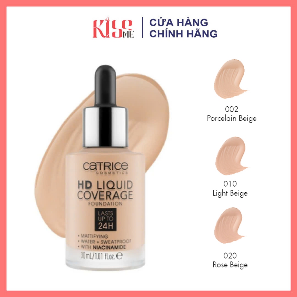 KEM NỀN CATRICE HD LIQUID COVERAGE FOUNDATION