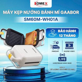 Máy Kẹp Sandwich SM60M-WH01A GAABOR Nướng Bánh Mì,Rán Trứng,Nướng Thịt Tiện Dụng Cho Bữa Sáng