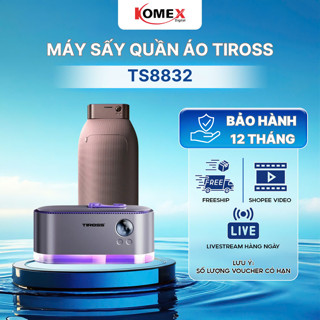 Máy Sấy Quần Áo Di Động Tiross TS8832 (Màu Tím) - Sấy Nhanh, Diệt Khuẩn, Hẹn Giờ Từ 1-6 Tiếng