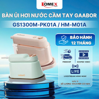 Bàn ủi Hơi Nước Cầm Tay 2 Trong 1 Gaabor HM-M01A/ GS1300M-PK01A Ủi Khô-Ướt Công Suất 1200W/1300W