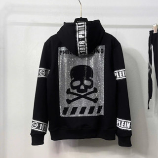 U1- Áo Hoodie PHILIPP Plein kim tuyến in full áo hàng nỉ cao cấp dày dặn, có bo chun Hottrend #2025