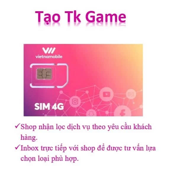 Sim Vietnamobile có thể làm shoppe