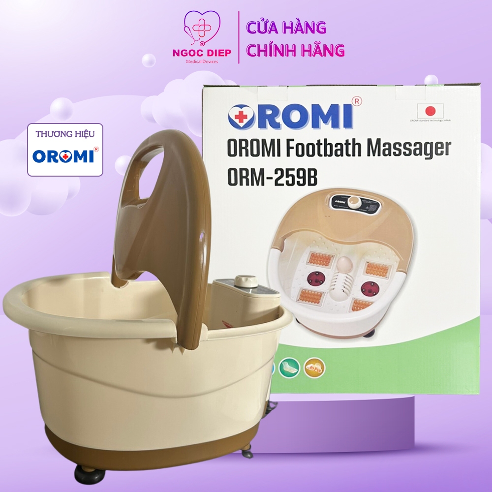 Máy ngâm chân massage OROMI ORM-259B - Bồn mát-xa chân hồng ngoại có sục khí