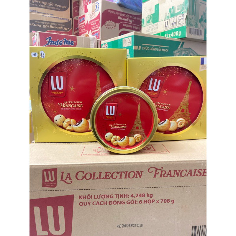 Bánh Quy Bơ Cao Cấp LU Hộp Thiếc 180g/540g/708g