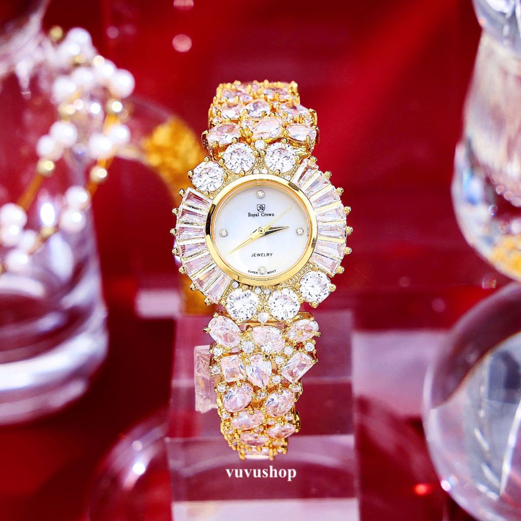 Đồng hồ nữ ROYAL CROWN 5396 Jewelry Fullbox