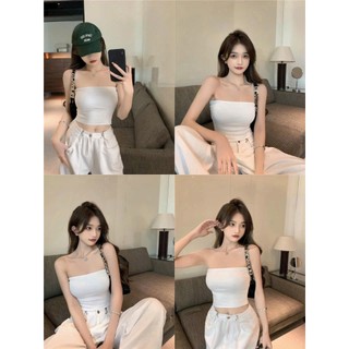Áo Ống Cúp Dáng Croptop Không Đệm Màu Trơn Chất Borip Co Giãn Mềm A40