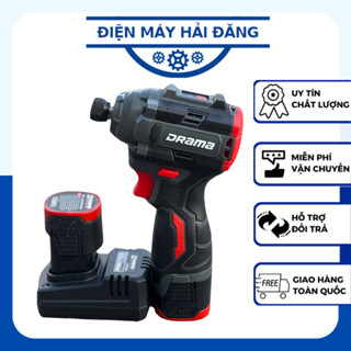 Máy Chuyên Vít Drama D-5818 FLEX Có Búa - Pin 16,8v động cơ không chổi than - 3 Cấp Chỉnh Lực.
