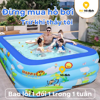 Hồ bơi cho bé phao bơi cho bé bể bơi cho bé trẻ em sơ sinh bơm hơi mini gấp gọn lớn to giá rẻ 1m2 1m3 1m5 2-3 tầng