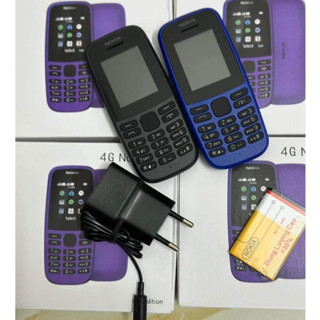 Điện thoại Nokia 105 4G Pin dung lượng cao 1650mah 2 Sim Loa To Sóng Khoẻ