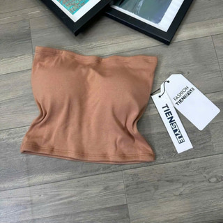 Áo Ống Cúp Dáng Croptop Không Đệm Màu Trơn Chất Borip Co Giãn Mềm A40