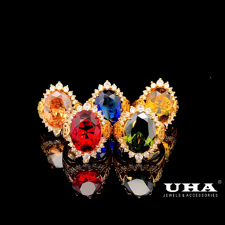 UHA - Nhẫn nữ đính xoàn N508 mạ vàng cao cấp (giá tốt nhất)