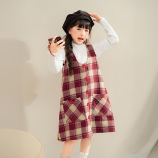 (MOLY SET) Set Đầm Váy Jile + Áo Giữ Nhiệt Mùa Đông Deul Cho Bé Gái Chất Dạ Dày Dặn Fullsize 10-50kg