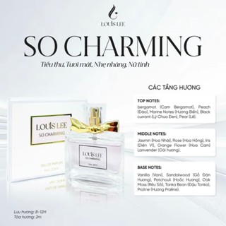  Nước Hoa SO CHARMING 30ML NỮ TÍNH TIỂU THƯ NHẸ NHÀNG LOUIS LEE 30ML 