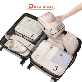 Túi Đựng Đồ Du Lịch Cao Cấp Bộ 7 Đa Năng,Túi Đựng Áo Ngực, Túi Đựng Giày, Túi Đựng Đồ Vali