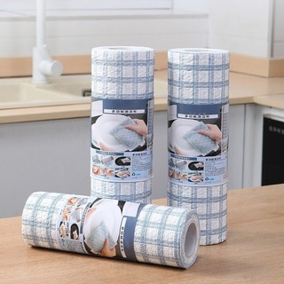 Cuộn Khăn Lau Caro V7 Cao Cấp - Lau Chén Bát Đĩa Nhà Bếp Đa Năng - Siêu Dai Có Thể Giặt Lại Tái Sử Dụng