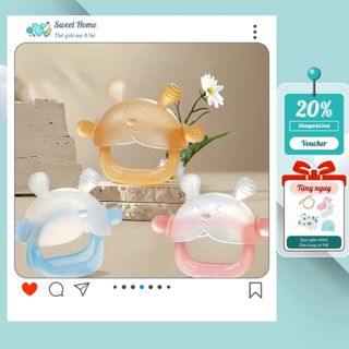 Gặm Nướu Cho Bé Xỏ Tay Silicon Đồ Chơi Ngậm Nướu Hình Núm Ti An Toàn Cao Cấp