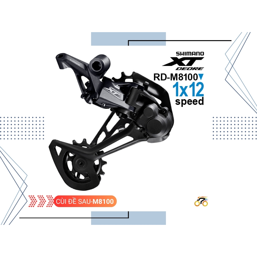 CÙI ĐỀ SAU - SHIMANO DEORE XT RD M8100 (12 TỐC ĐỘ)